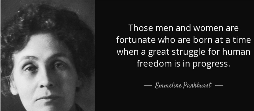 مردان و زنانی خوشبختند که در دوره ایی متولد شوند که اوج فعالیت آزادی خواهی است