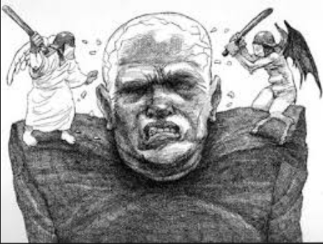 دیو و فرشته و حکایت آمدن و رفتن آنها