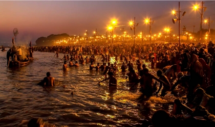 کمبوملا، غسل و حج هندوها در شهر الله آباد برای رستگاری