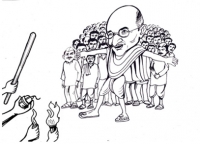 ایرانیان هم نیاز به یک گاندی دارند که در مقابل خشونت گرایان از آنان دفاع کند