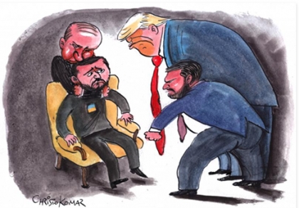 رونمایی از محور استکبار و استعمار قرن بیست و یکم‌ی ترامپ - پوتین، در دیدار زلنسکی از کاخ سفید